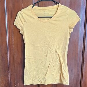 Women’s Short Sleeve Crewneck Top - Yellow